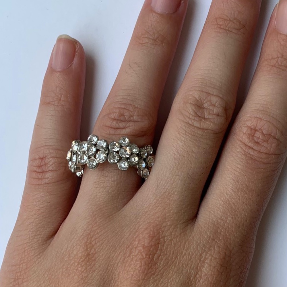 Stretch Flower CZ Ring or Bundle 3 for $30